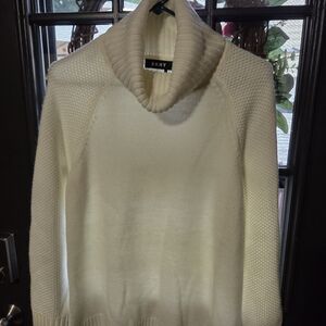 DKNY Cream Cowl Neck Sweater Size XL
